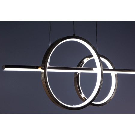 Lampa wisząca metalowa złoto-czarna 91cm DRS3620/2 - Lampy Elem